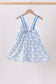 Blue Shells Embroidered Dress