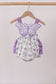 Purple Butterfly Applique Ruffle Bubble