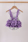 Purple Butterfly Applique Ruffle Bubble
