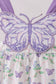 Purple Butterfly Applique Jumpsuit
