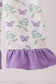 Purple Butterfly Applique Jumpsuit