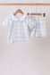 Blue Gingham Shorts Set