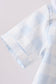 Blue Gingham Shorts Set