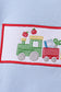 Blue Train Embroidered Set