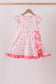Pink Floral Ruffle Dress