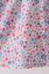 Blue Floral Smocked Ruffle Dress