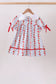 Red Apple Embroidered Dress