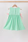 Green Butterfly Smocked Dress