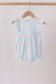 Blue Plaid Ruffle Bubble