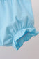 Blue Plaid Ruffle Bloomer Set