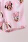 Pink character bamboo pajama set