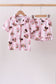 Pink character bamboo pocket pajama set