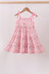 Pink Floral Tiered Dress