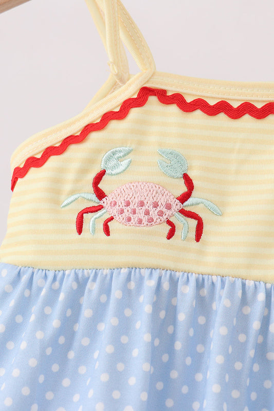 Blue Crab Applique Bubble