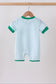 Green grid pocket romper