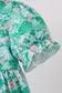 Green house floral Ruffle Dress