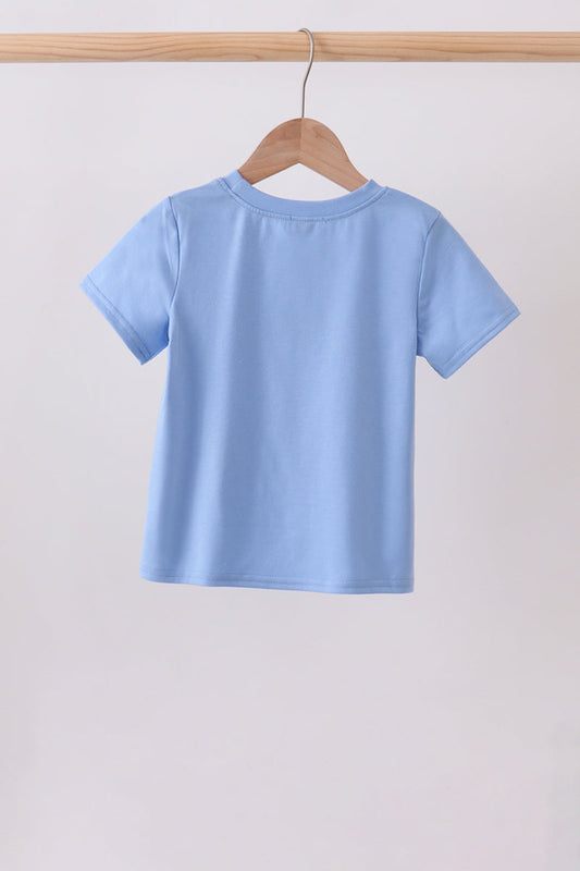 Blue Crocodile Applique Top