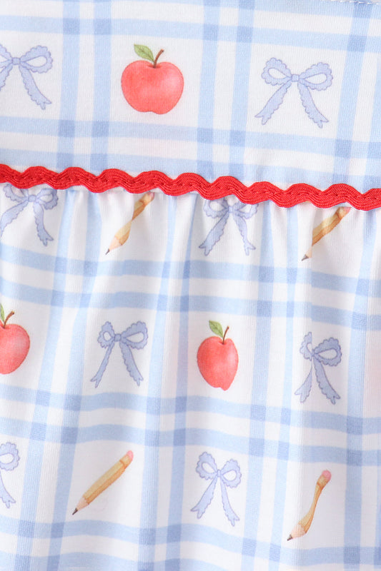 Red Apple Print Bloomer Set