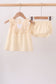 Oatmeal character french knot bloomer set
