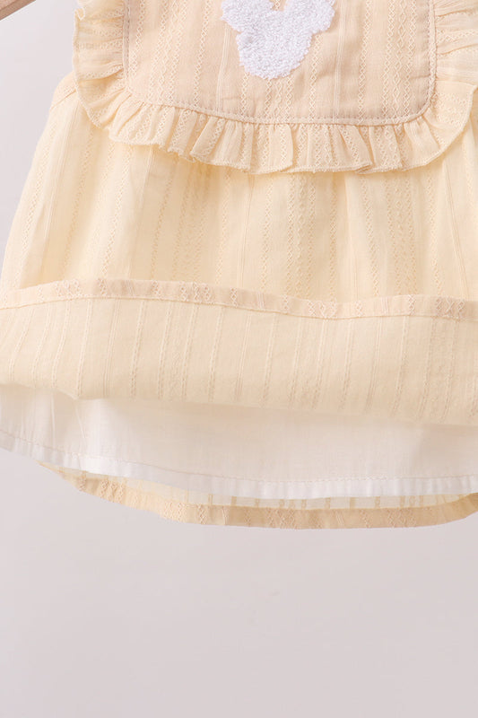 Oatmeal character french knot bloomer set