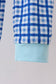 Blue character embroidery pants set