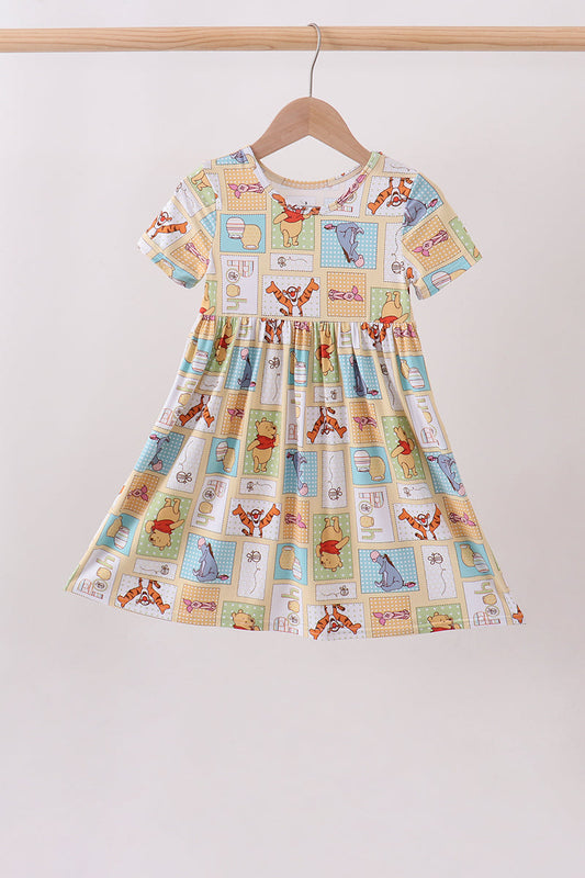 Yellow winnie the pooh bamboo dress