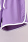 Purple active shorts set