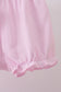 Pink stripe bunny bow embroidery bloomer set