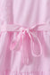 Pink stripe tiered maxi dress