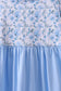 Blue floral ruffle dress