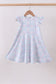 Plaid bow ruffle dress
