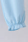Blue cross embroidery lace pants set