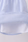 Blue stripe bow fireworks embroidery ruffle dress