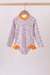 Mustard floral print ruffle rashguard