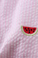 Pink stripe watermelon embroidery seersucker ruffle bubble
