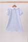 Blue School Applique Dress