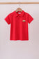 Red School Bus Pocket Polo Shirt