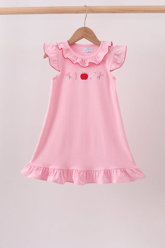 Pink Apple Ruffle Dress
