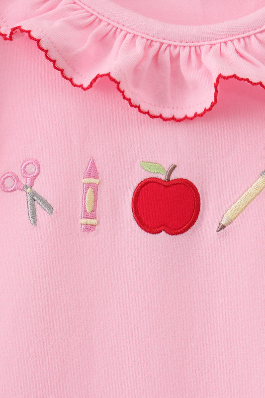 Pink Apple Ruffle Dress