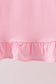 Pink Apple Ruffle Dress