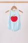 Blue Apple Embroidery Bubble