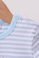 Blue Apple Pencil Embroidery Romper