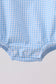 Blue Apple Smocked Bubble