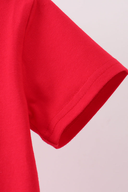 Red Apple Applique Top