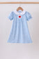 Blue Apple Smocked Dress
