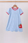 Blue Apple Scalloped Dress