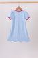 Blue Apple Scalloped Dress