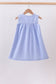 Blue Sailboat Embroidered Dress