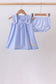 Blue Sailboat Embroidered Bloomer Set