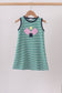 Green Ball Applique Dress